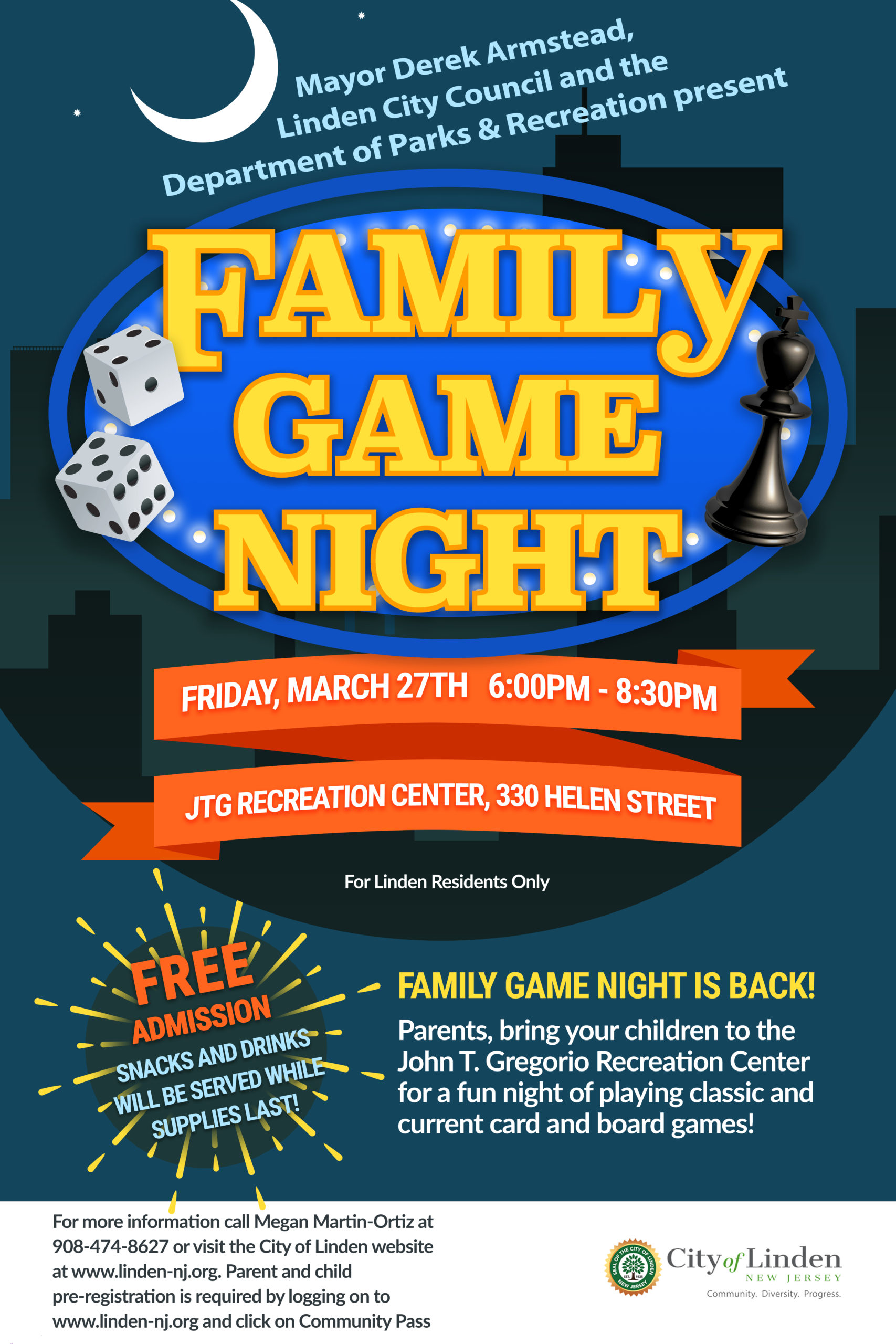 family game night flyer