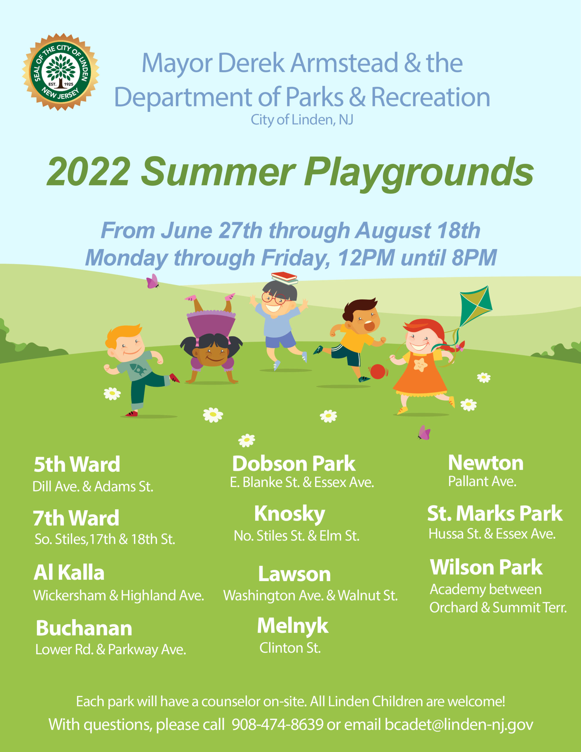 2022 Summer Playgrounds! – City of Linden