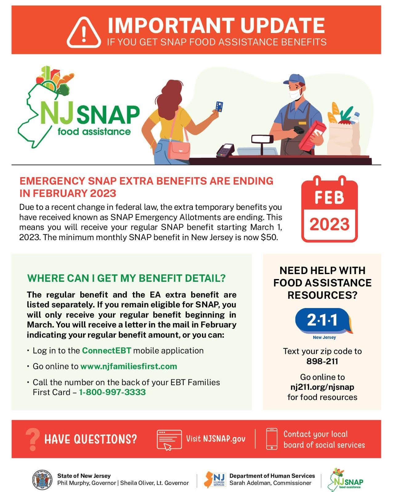 SNAP Benefits to Change Starting March 1st, 2023 City of Linden